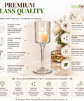 ecofynd 2.9 Inches Glass Candle Stand