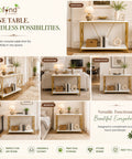 ecofynd 35 Inch Console Table