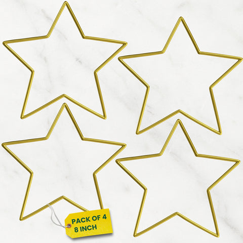 ecofynd Star 8 Inch Metal Crafts Hoops