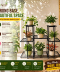 ecofynd Owen Plant Stands for Outdoor Balcony