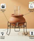 ecofynd Ecofynd Small Metal Matka Stand for Kitchen - Style 2