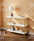 ecofynd 35-Inch Console Table – Modern Multipurpose Utility Table