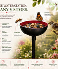 ecofynd Ecofynd Bee Watering Station with Decorative Garden Stake (Dark Red)