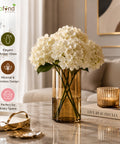 ecofynd 3.9 Inch Glass Flower Vase for Fresh & Artificial Flowers