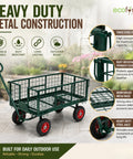 ecofynd Heavy Duty Metal Cart Trolley for Material Handling
