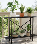ecofynd 26 Inch Adam Metal Plant Stands for Outdoor Balcony