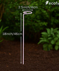 ecofynd Pink Metal Plant Trellis – 18 Inch Rust-Resistant Stake