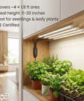 ecofynd Aira4 Grow Light – 4 Head LED Plant Light for Indoor Plants