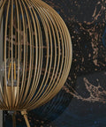 Ecofynd Ecofynd Round Metal Table Lamp – Gold Utility Light