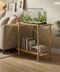 ecofynd 2-Tier Gold Fish Tank Stand