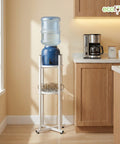 ecofynd Ecofynd HydroNest 2-Tier White Water Dispenser Stand with Storage Shelf