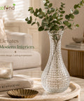 ecofynd 4.7 Inch Glass Flower Vase for Fresh & Artificial Flowers