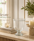 ecofynd 4.8 Inches Glass Vase for Flower Plants