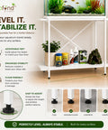 ecofynd Aqua Lift 2-Tier Metal Plant Stand – Strong & Multi-Purpose Design