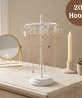 ecofynd Ecofynd Rotating Jewelry Organizer Stand with 20 Hooks (White)