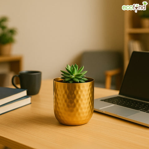 ecofynd Ivara Metal Plant Pots