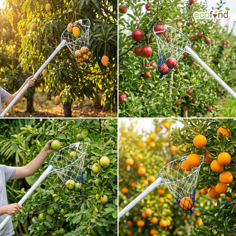 ecofynd Ecofynd White Fruit Picker Net for Mangoes & Tree Fruit Harvesting
