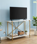 ecofynd Elix Jr. 35 Inch TV Stand – Modern Multipurpose Utility Console
