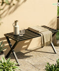 ecofynd Arlo 35 Inch Plant Stand with Cross Legs for Outdoor Balcony