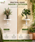 ecofynd 2 Pack Wall Mounted Metal Hanging Plant Stand