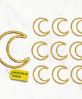 ecofynd Moon 2 Inch Metal Crafts Hoops