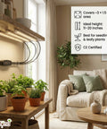 ecofynd Aira3 Grow Light – 3 Head LED Plant Light for Indoor Plants