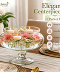 ecofynd Decorative Glass Bowl for Floating Candles
