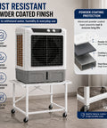 ecofynd Ecofynd GlideBase Heavy-Duty White Cooler Trolley with 360° Rotating Wheels