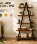 ecofynd Trivo A-Shaped 5-Tier Metal Planter Stand – Space-Saving Display Rack