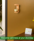 ecofynd Wooden Door Chime with Brass Bell – Handcrafted Home Accent