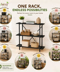 ecofynd 3-Tier Multipurpose Kitchen Rack Heavy Duty Metal Storage Rack for Kitchen Organizer