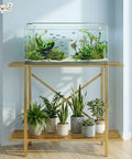 ecofynd 2-Tier Gold Fish Tank Stand