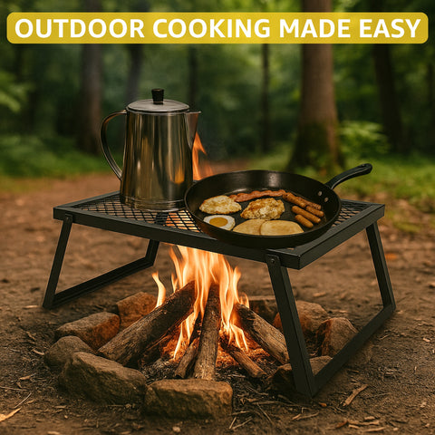 ecofynd Foldable Metal Charcoal Grill – Portable, Heavy-Duty & Easy to Use