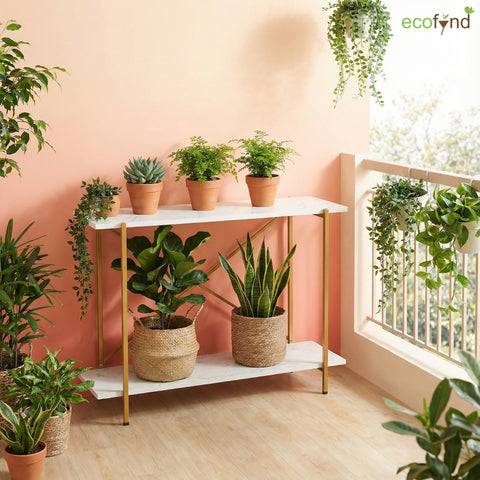 ecofynd Jr Elix Metal Plant Stands for Outdoor Balcony