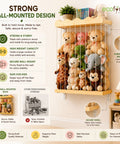 ecofynd Stuffed Animal & Plush Toy Storage Organizer Shelf