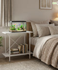 ecofynd 2-Tier White Fish Tank Stand