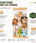 ecofynd Plush Toy & Stuffed Animal Storage Organizer Shelf