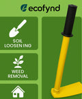 ecofynd Heavy Duty Garden Hand Hoe with 16 inch Handle – Yellow