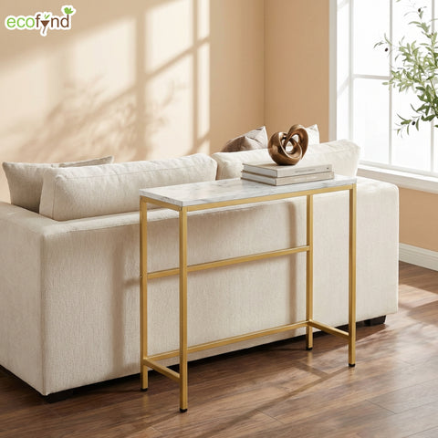 ecofynd 35 Inch 3 Tier Console Table