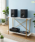 ecofynd Elix Jr. 35 Inch TV Stand – Modern Multipurpose Utility Console