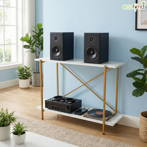 ecofynd Elix Jr. 35 Inch TV Stand – Modern Multipurpose Utility Console
