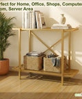 ecofynd 2-Tier Gold UPS Stand for Home and Office