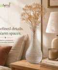 ecofynd 4.7 Inch Glass Flower Vase for Fresh & Artificial Flowers