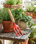ecofynd Small Hand Fork with Wooden Handle – 25 × 6 cm Rust-Resistant Garden Tool