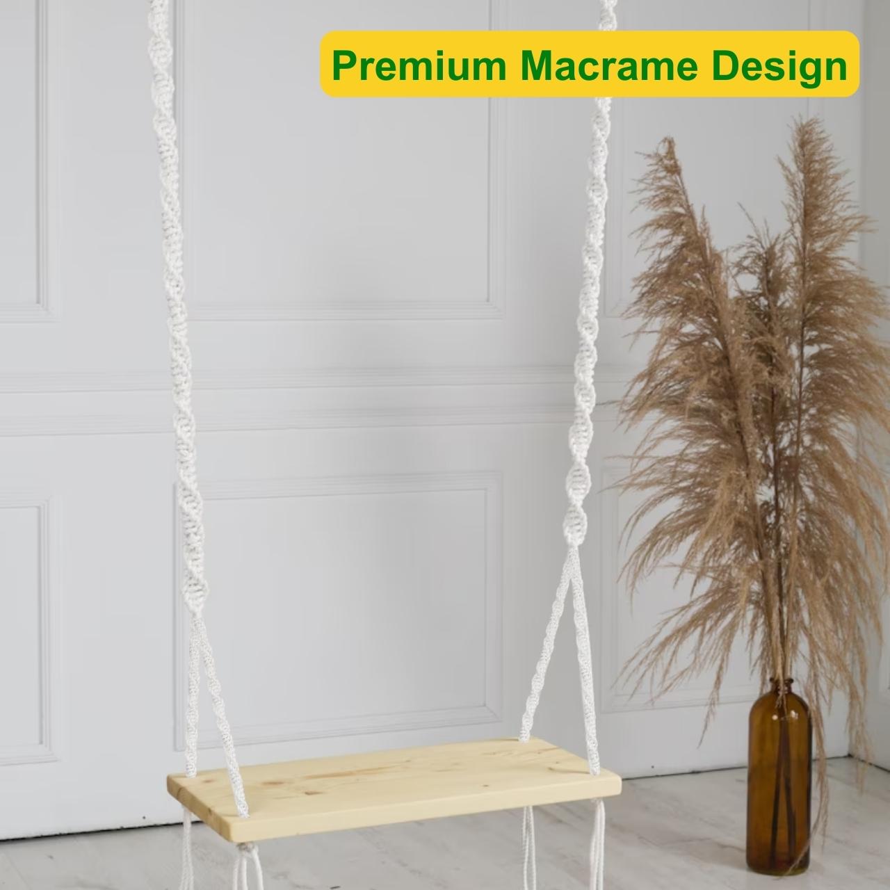 Macrame Swing Chair for Adults & Kids