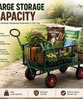 ecofynd Heavy Duty Metal Cart Trolley for Material Handling