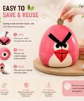 ecofynd Ceramic Piggy Bank Coin Holder for Kids