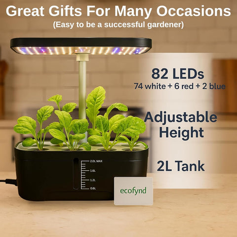 ecofynd Clyra 8-Pod Indoor Hydroponics – Effortless Smart Gardening