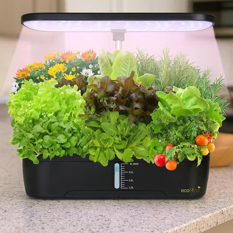 ecofynd Hydra 12-Pod Indoor Hydroponics System – Smart Gardening Made Easy