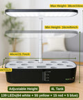 ecofynd Hydra 12-Pod Indoor Hydroponics System – Smart Gardening Made Easy